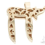 14k Yellow Gold Diamond Pendant 64646 - Image 3