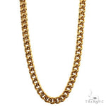 14k Yellow Gold Diamond Cut Semi-Solid Franco Link Chain 3.5mm 18 Inches 69947 - Image 1