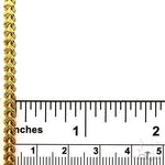 14k Yellow Gold Diamond Cut Semi-Solid Franco Link Chain 3.5mm 18 Inches 69947 - Image 5