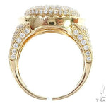 14k Yellow Gold Diamond Dome Men's Ring 65083 - Image 5