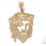 14k Yellow Gold Diamond Jesus Pendant 65134 - Image 3