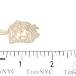 14k Yellow Gold Diamond Jesus Pendant 65134 - Image 7