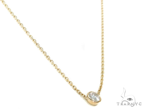 14k Yellow Gold Necklace-39998 - Image 3