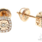 14k Gold Diamond Stud Earrings 64901 - Image 3