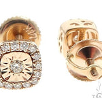 14k Gold Diamond Stud Earrings 64901 - Image 4