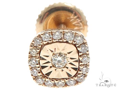 14k Gold Diamond Stud Earrings 64901 - Image 6