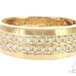 14k Yellow Gold Diamond Wedding Band 66184 - Image 2