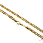 14k Yellow Gold Hollow Franco Link Chain 22 Inches 4mm 70565 - Image 1