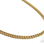 14k Yellow Gold Hollow Franco Link Chain 24 Inches 4mm 70566 - Image 2
