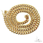 14k Yellow Gold Hollow Miami Cuban Link Chain 6.6mm 26 inches 69644 - Image 3