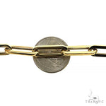 14k Yellow Gold Hollow Paperclip 7.7mm 18 inches   68352 - Image 4