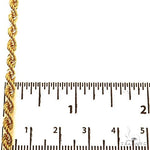 14k Yellow Gold Hollow Rope Bracelet 3.8mm 7 inches 70049 - Image 5