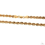 14k Yellow Gold Hollow Rope Link Chain 4.7mm 24 Inches 70073 - Image 4