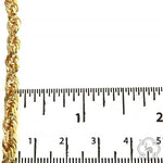 14k Yellow Gold Hollow Rope Link Chain 4.7mm 26 Inches 70074 - Image 4