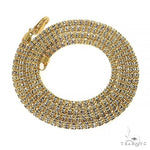 14k Yellow Gold Iced Link Chain 4.8mm 24 Inches 70275 - Image 3