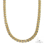 14k Yellow Gold Iced Link Chain 3.4mm 22 inches 70274 - Image 1