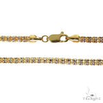 14k Yellow Gold Iced chain 4.5mm 22 inches 69784 - Image 4