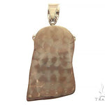 14k Yellow Gold Jesus Pendant 35495 - Image 3