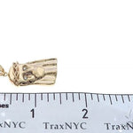 14k Yellow Gold Jesus Pendant 35495 - Image 7