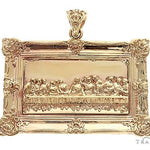 14k Yellow Gold Last Supper Pendant 44366 - Image 1