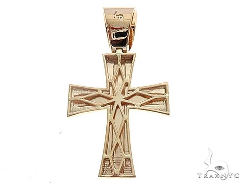 14k Yellow Gold Masterpiece Cross 65100 - Image 3