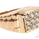 14k Yellow Gold Men's Diamond Ring 64663 - Image 2