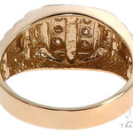 14k Yellow Gold Men's Diamond Ring 64663 - Image 6