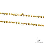 14k Yellow Gold Moon Cut Link Chain 24 Inches 3mm 68377 - Image 4