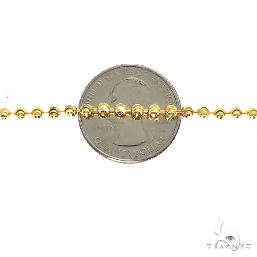 14k Yellow Gold Moon Cut Diamond Cut Link Chain 3mm 20 inches 69561 - Image 5