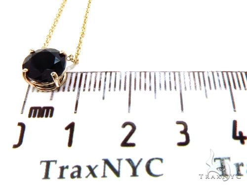 14k Yellow Gold Onyx Necklace & Earrings Set 40029 - Image 11
