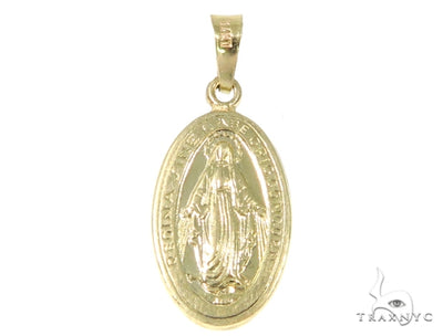 14k Gold Holy Mary Gold Pendant 45102 - Image 1