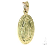 14k Gold Holy Mary Gold Pendant 45102 - Image 3