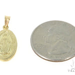 14k Gold Holy Mary Gold Pendant 45102 - Image 4