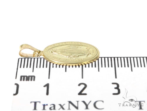 14k Gold Holy Mary Gold Pendant 45102 - Image 6