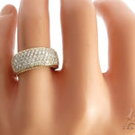 14k Yellow Gold Prong Diamond Band 65069 - Image 6