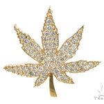 14k Diamond Maple Leaf Pendant 39993 - Image 1