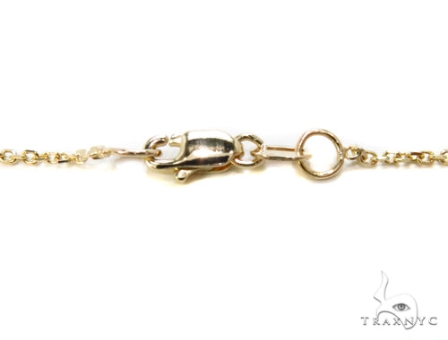 14k Yellow Gold Onyx Necklace 40017 - Image 6