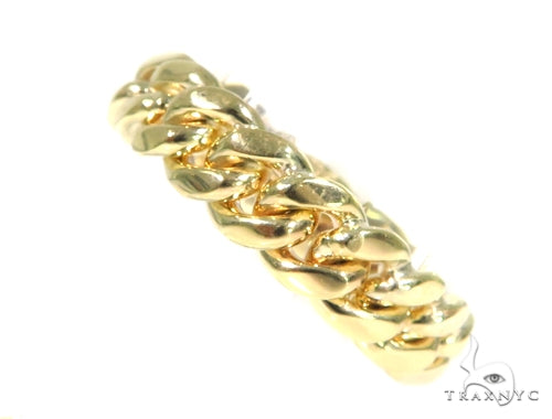 14k Gold 6mm Miami Cuban Link Ring 45420 - Image 3
