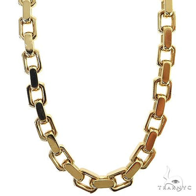14k Yellow Gold Solid Anchor Cable Link Chain 8mm 24 Inches 70125 - Image 1