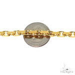 14k Yellow Gold Solid Anchor Link Diamond Cut Bracelet 5mm 8.5 inches 69614 - Image 3