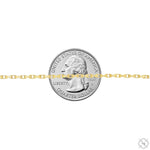 14k Yellow Gold Solid Anchor Link Diamond Cut Bracelet 2mm 8 Inches 70448 - Image 4