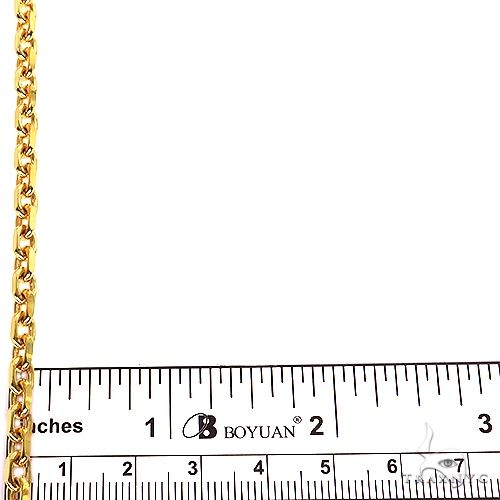 14k Yellow Gold Solid Anchor Link Diamond Cut Bracelet 3.7mm 8.25 inches 70255 - Image 5