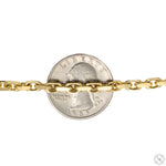 14k Yellow Gold Solid Anchor Link Diamond Cut Bracelet 3.7mm 8.25 inches 70255 - Image 4