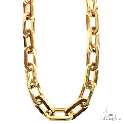 14k Yellow Gold Solid Anchor link 14mm 34 inches 69499 - Image 1