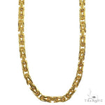 14k Yellow Gold Solid Byzantine link 3mm 22 inches 69525 - Image 1
