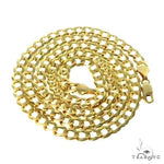 14k Yellow Gold Solid Curb Link Chain 20 Inches 7mm   34612 - Image 4