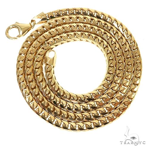 14k Yellow Gold Solid Franco Link Chain 4.6mm 20 Inches 69994 - Image 4