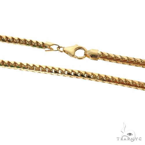 14k Yellow Gold Solid Franco Link Chain 4.6mm 26 Inches 70159 - Image 3