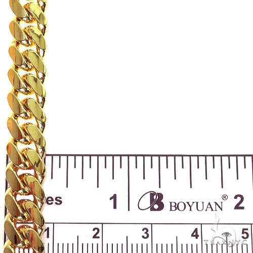 14k Yellow Gold Solid Miami Cuban Chain 8mm 18 inches 69552 - Image 6