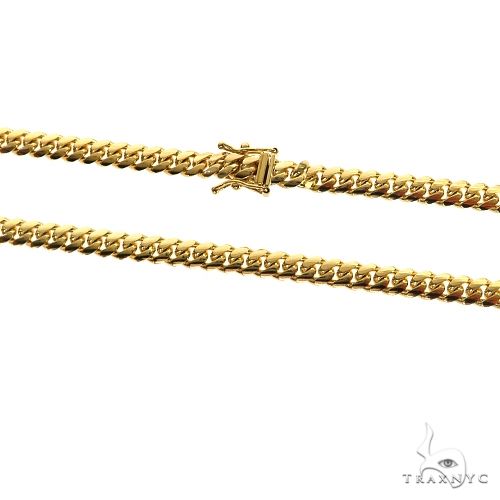 14k Gold Miami Cuban Link Chain 5mm 22in | TraxNYC